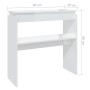 Konsolentisch aus glänzend weißem Sperrholz, 80 x 30 x 80 cm von vidaXL, Seitentische - Ref: Foro24-808320, Preis: 42,60 €, R...