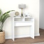 White engineered wood console table 78x30x80 cm by vidaXL, Side tables - Ref: Foro24-808296, Price: 41,19 €, Discount: %