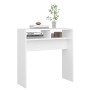 White engineered wood console table 78x30x80 cm by vidaXL, Side tables - Ref: Foro24-808296, Price: 41,19 €, Discount: %