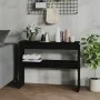 Black plywood console table 102x30x80 cm by vidaXL, Side tables - Ref: Foro24-808324, Price: 67,63 €, Discount: %