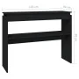 Black plywood console table 102x30x80 cm by vidaXL, Side tables - Ref: Foro24-808324, Price: 67,63 €, Discount: %