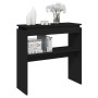 Black plywood console table 80x30x80 cm by vidaXL, Side tables - Ref: Foro24-808315, Price: 46,17 €, Discount: %