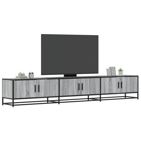Mueble para TV madera de ingeniería gris Sonoma 240x35x41 cm en Muebles TV | Comprar online en Foro24