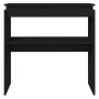 Black plywood console table 80x30x80 cm by vidaXL, Side tables - Ref: Foro24-808315, Price: 46,17 €, Discount: %