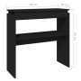 Black plywood console table 80x30x80 cm by vidaXL, Side tables - Ref: Foro24-808315, Price: 46,17 €, Discount: %