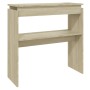 Sonoma oak plywood console table 80x30x80 cm by vidaXL, Side tables - Ref: Foro24-808317, Price: 39,55 €, Discount: %