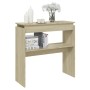 Sonoma oak plywood console table 80x30x80 cm by vidaXL, Side tables - Ref: Foro24-808317, Price: 39,55 €, Discount: %