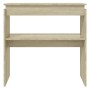 Sonoma oak plywood console table 80x30x80 cm by vidaXL, Side tables - Ref: Foro24-808317, Price: 39,55 €, Discount: %
