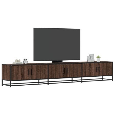 Mueble para TV madera de ingeniería marrón roble 240x35x41 cm en Muebles TV | Comprar online en Foro24