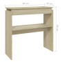 Sonoma oak plywood console table 80x30x80 cm by vidaXL, Side tables - Ref: Foro24-808317, Price: 39,55 €, Discount: %