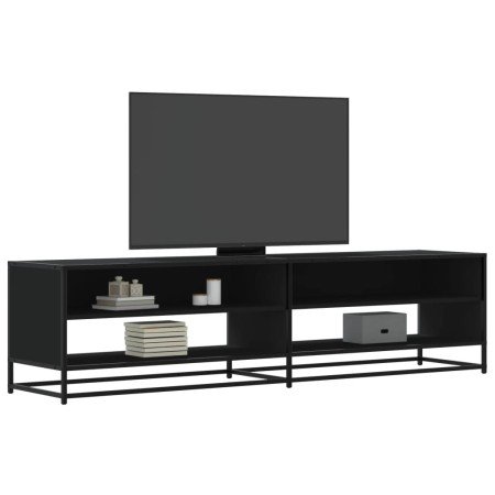 Mueble de TV madera de ingeniería negro 180,5x40x46 cm en Muebles TV | Comprar online en Foro24