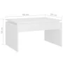 Couchtisch aus weißem Sperrholz, 68 x 50 x 38 cm von vidaXL, Couchtisch - Ref: Foro24-808332, Preis: 33,00 €, Rabatt: %