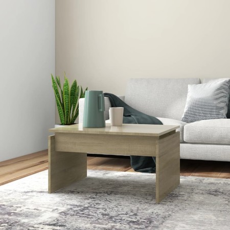 Mesa de centro madera contrachapada roble Sonoma 68x50x38 cm de vidaXL, Mesas de centro - Ref: Foro24-808335, Precio: 34,58 €...