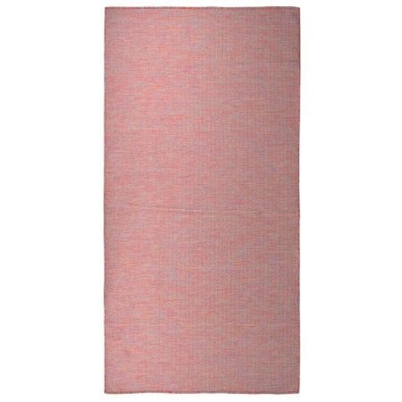 Roter flachgewebter Outdoor-Teppich 100x200 cm von vidaXL, Teppiche - Ref: Foro24-340822, Preis: 35,44 €, Rabatt: %