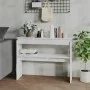 Konsolentisch aus glänzend weißem Sperrholz, 102 x 30 x 80 cm von vidaXL, Seitentische - Ref: Foro24-808329, Preis: 59,75 €, ...