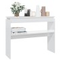 Konsolentisch aus glänzend weißem Sperrholz, 102 x 30 x 80 cm von vidaXL, Seitentische - Ref: Foro24-808329, Preis: 57,74 €, ...