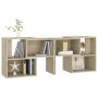 TV-Schrank aus Sonoma-Eichensperrholz, 104 x 30 x 52 cm von vidaXL, TV-Möbel - Ref: Foro24-808353, Preis: 69,70 €, Rabatt: %