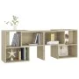 TV-Schrank aus Sonoma-Eichensperrholz, 104 x 30 x 52 cm von vidaXL, TV-Möbel - Ref: Foro24-808353, Preis: 68,85 €, Rabatt: %