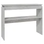 Mesa consola madera contrachapada gris hormigón 102x30x80 cm de vidaXL, Mesas auxiliares - Ref: Foro24-808327, Precio: 48,59 ...