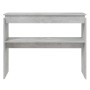 Concrete gray plywood console table 102x30x80 cm by vidaXL, Side tables - Ref: Foro24-808327, Price: 49,10 €, Discount: %