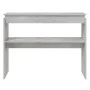 Concrete gray plywood console table 102x30x80 cm by vidaXL, Side tables - Ref: Foro24-808327, Price: 48,59 €, Discount: %