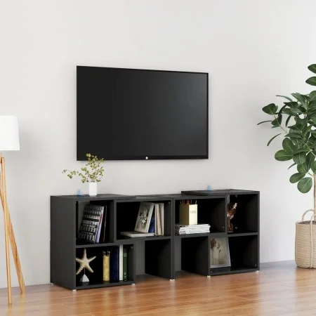 Schwarzer TV-Schrank aus Sperrholz, 104 x 30 x 52 cm von vidaXL, TV-Möbel - Ref: Foro24-808351, Preis: 49,62 €, Rabatt: %