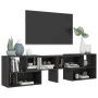 Sperrholz TV-Möbel grau 149x30x52 cm von vidaXL, TV-Möbel - Ref: Foro24-808361, Preis: 66,74 €, Rabatt: %
