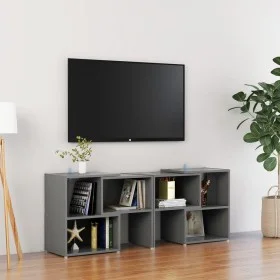 Mueble de TV madera contrachapada gris 104x30x52 cm de vidaXL, Muebles TV - Ref: Foro24-808352, Precio: 47,84 €, Descuento: %