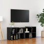 Hochglanzschwarzer TV-Schrank aus Sperrholz, 104 x 30 x 52 cm von vidaXL, TV-Möbel - Ref: Foro24-808357, Preis: 62,99 €, Raba...