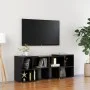 Hochglanzschwarzer TV-Schrank aus Sperrholz, 104 x 30 x 52 cm von vidaXL, TV-Möbel - Ref: Foro24-808357, Preis: 62,40 €, Raba...