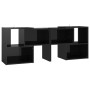 Hochglanzschwarzer TV-Schrank aus Sperrholz, 104 x 30 x 52 cm von vidaXL, TV-Möbel - Ref: Foro24-808357, Preis: 62,99 €, Raba...