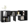 Hochglanzschwarzer TV-Schrank aus Sperrholz, 104 x 30 x 52 cm von vidaXL, TV-Möbel - Ref: Foro24-808357, Preis: 62,99 €, Raba...
