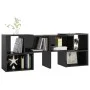 Hochglanzschwarzer TV-Schrank aus Sperrholz, 104 x 30 x 52 cm von vidaXL, TV-Möbel - Ref: Foro24-808357, Preis: 62,40 €, Raba...