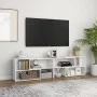 Fernsehmöbel aus glänzend weißem Sperrholz 149x30x52 cm von vidaXL, TV-Möbel - Ref: Foro24-808365, Preis: 57,43 €, Rabatt: %