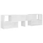 Mueble de TV madera contrachapada blanco brillante 149x30x52 cm de vidaXL, Muebles TV - Ref: Foro24-808365, Precio: 57,43 €, ...