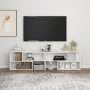 Fernsehmöbel aus glänzend weißem Sperrholz 149x30x52 cm von vidaXL, TV-Möbel - Ref: Foro24-808365, Preis: 57,43 €, Rabatt: %