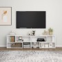 Fernsehmöbel aus glänzend weißem Sperrholz 149x30x52 cm von vidaXL, TV-Möbel - Ref: Foro24-808365, Preis: 57,43 €, Rabatt: %