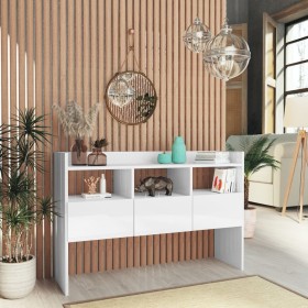 Hochglanzweißes Sperrholz-Sideboard 105x30x70 cm von vidaXL, Sideboards - Ref: Foro24-808383, Preis: 73,30 €, Rabatt: %