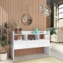 Hochglanzweißes Sperrholz-Sideboard 105x30x70 cm von vidaXL, Sideboards - Ref: Foro24-808383, Preis: 73,30 €, Rabatt: %