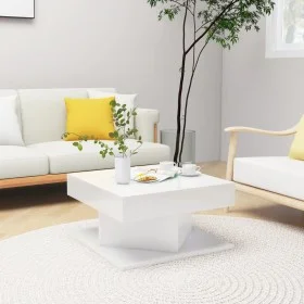 Glossy gray engineered wood coffee table 57x57x30 cm by vidaXL, Coffee table - Ref: Foro24-808374, Price: 101,33 €, Discount: %
