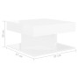 Glänzend grauer Couchtisch aus Holzwerkstoff, 57 x 57 x 30 cm von vidaXL, Couchtisch - Ref: Foro24-808374, Preis: 99,87 €, Ra...