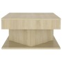 Mesa de centro madera contrachapada roble Sonoma 57x57x30 cm de vidaXL, Mesas de centro - Ref: Foro24-808371, Precio: 46,52 €...