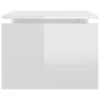 Couchtisch aus glänzend weißem Sperrholz, 68 x 50 x 38 cm von vidaXL, Couchtisch - Ref: Foro24-808338, Preis: 39,83 €, Rabatt: %