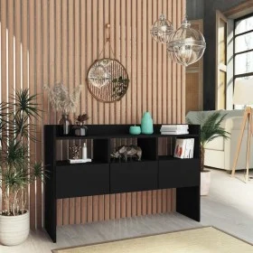 Schwarzes Sperrholz-Sideboard 105x30x70 cm von vidaXL, Sideboards - Ref: Foro24-808378, Preis: 78,86 €, Rabatt: %