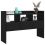 Aparador de madera contrachapada negro 105x30x70 cm de vidaXL, Aparadores - Ref: Foro24-808378, Precio: 78,54 €, Descuento: %