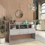 Concrete gray plywood sideboard 105x30x70 cm by vidaXL, Sideboards - Ref: Foro24-808381, Price: 64,18 €, Discount: %