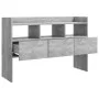 Concrete gray plywood sideboard 105x30x70 cm by vidaXL, Sideboards - Ref: Foro24-808381, Price: 64,18 €, Discount: %