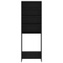 Armario de lavadora negro 64x24x190 cm de vidaXL, Accesorios para lavadoras y secadoras - Ref: Foro24-808405, Precio: 71,60 €...