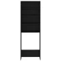 Armario de lavadora negro 64x24x190 cm de vidaXL, Accesorios para lavadoras y secadoras - Ref: Foro24-808405, Precio: 68,43 €...