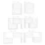 Weißer TV-Schrank aus Sperrholz, 104 x 30 x 52 cm von vidaXL, TV-Möbel - Ref: Foro24-808350, Preis: 47,84 €, Rabatt: %